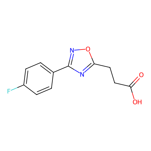 3-[3-(4-fluorophenyl)-1,2,4-oxadiazol-5-yl]propanoic Acid structure