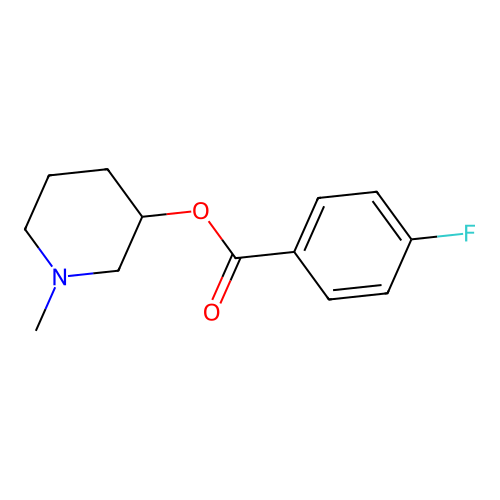 1-Methyl-3-piperidinyl 4-fluorobenzoate structure