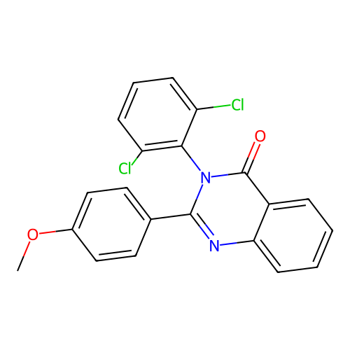 3-(2,6-dichlorophenyl)-2-(4-methoxyphenyl)quinazolin-4(3H)-one structure