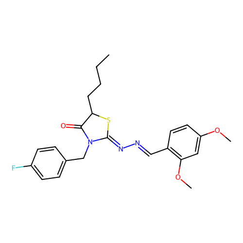 C23H26FN3O3S structure