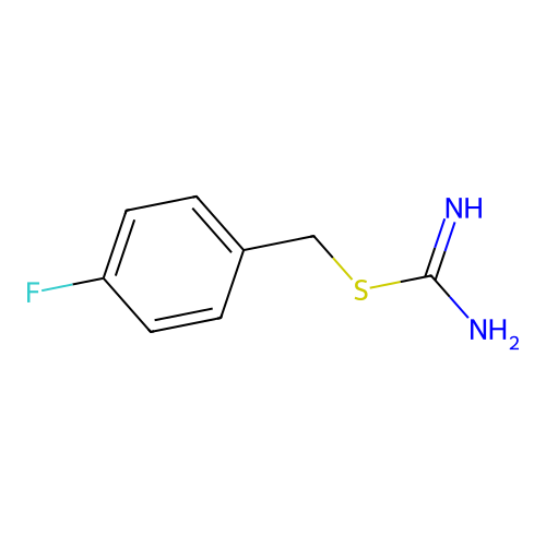 4-Fluorobenzyl carbamimidothioate structure