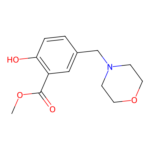 Methyl 2-hydroxy-5-(morpholin-4-ylmethyl)benzoate structure