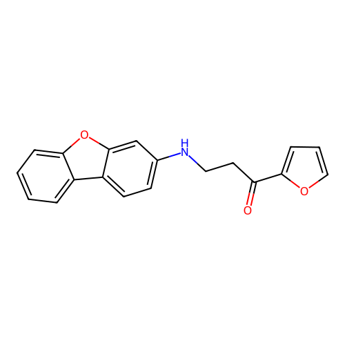 3-(Dibenzo[b,d]furan-3-ylamino)-1-(furan-2-yl)propan-1-one structure