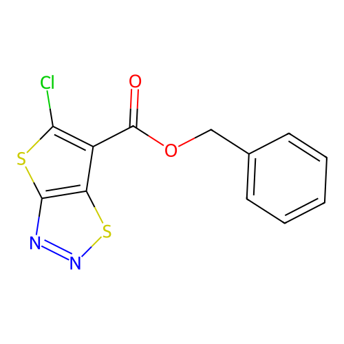 Benzyl 5-chlorothieno[2,3-d][1,2,3]thiadiazole-6-carboxylate structure
