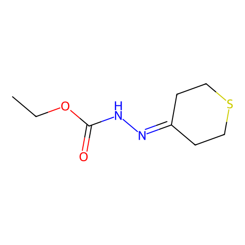 ethyl N-(thian-4-ylideneamino)carbamate structure