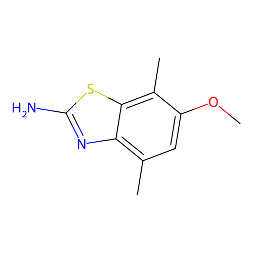 2-Benzothiazolamine, 6-methoxy-4,7-dimethyl- structure