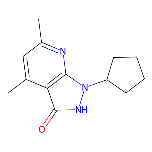1-Cyclopentyl-4,6-dimethyl-1H-pyrazolo[3,4-b]pyridin-3-ol structure
