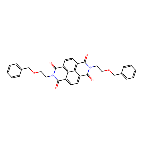 2,7-bis(2-(benzyloxy)ethyl)benzo[lmn][3,8]phenanthroline-1,3,6,8(2H,7H)-tetraone structure