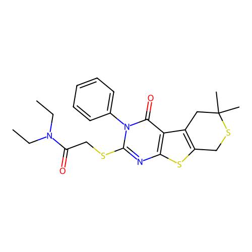 Chemical Compound (C23H27N3O2S3) structure