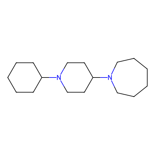 1-(1-Cyclohexylpiperidin-4-yl)azepane structure