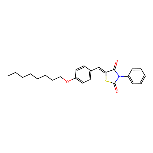 5-[(4-Octyloxyphenyl)methylene]-3-phenyl-1,3-thiazolidine-2,4-dione structure