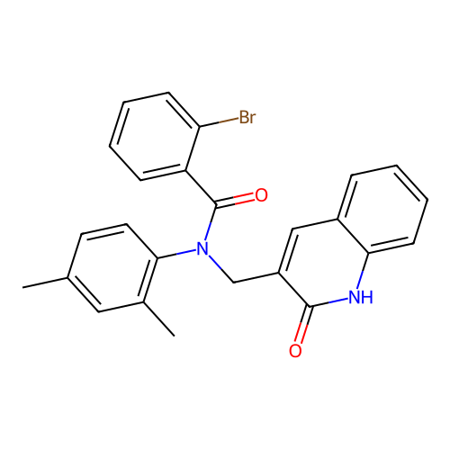2-bromo-N-(2,4-dimethylphenyl)-N-((2-hydroxyquinolin-3-yl)methyl)benzamide structure