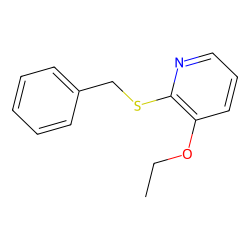 2-Benzylsulfanyl-3-ethoxy-pyridine structure