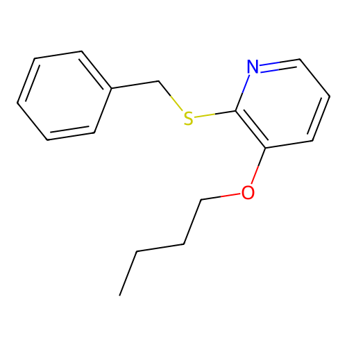 2-Benzylsulfanyl-3-butoxy-pyridine structure