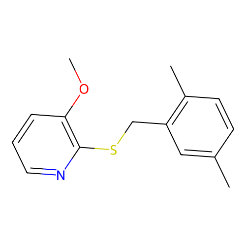 2-(2,5-Dimethyl-benzylsulfanyl)-3-methoxy-pyridine structure