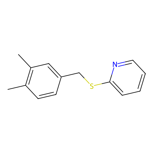 2-[(3,4-Dimethylphenyl)methylsulfanyl]pyridine structure