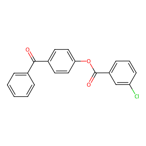 4-Benzoylphenyl 3-chlorobenzoate structure