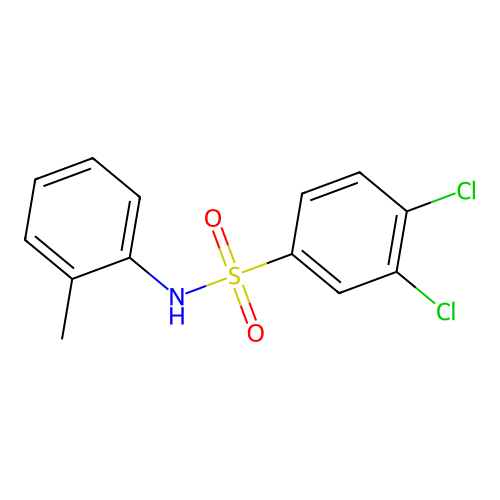 3,4-dichloro-N-(2-methylphenyl)benzenesulfonamide structure