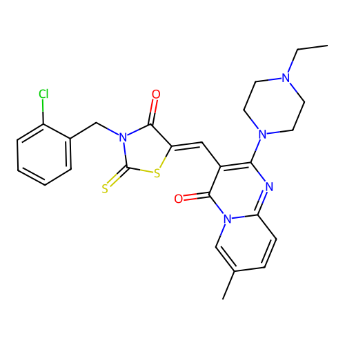 C26H26ClN5O2S2 structure