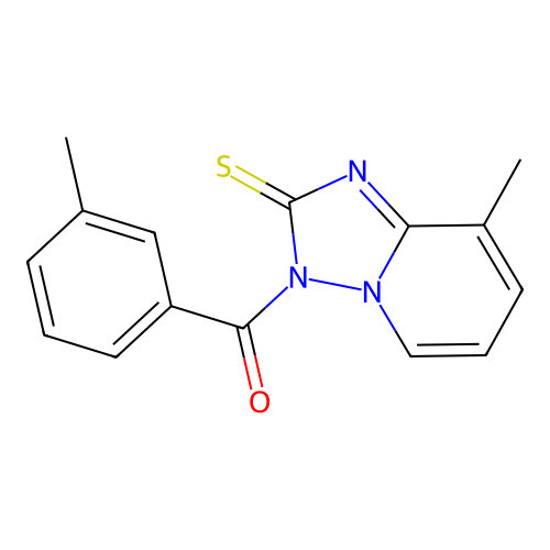 (8-Methyl-2-thioxo-2H-[1,2,4]triazolo[1,5-a]pyridin-3-yl)-m-tolyl-methanone structure