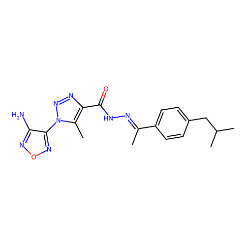 C18H22N8O2 structure