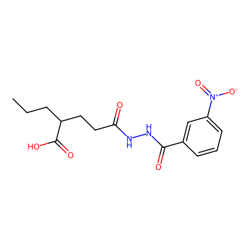 5-(2-(3-Nitrobenzoyl)hydrazinyl)-5-oxo-2-propylpentanoic acid structure
