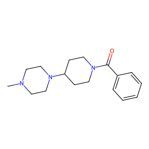 1-(1-Benzoyl-4-piperidinyl)-4-methylpiperazine structure