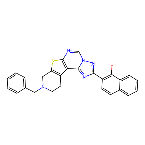 C27H21N5OS structure