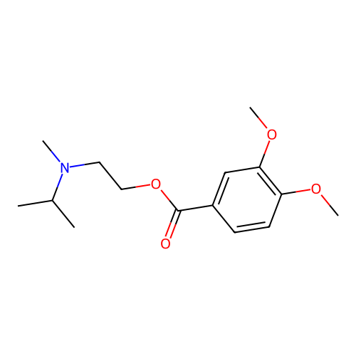 2-[Isopropyl(methyl)amino]ethyl 3,4-dimethoxybenzoate structure
