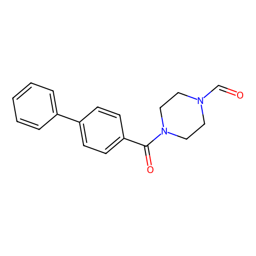 4-(Biphenyl-4-ylcarbonyl)piperazine-1-carbaldehyde structure