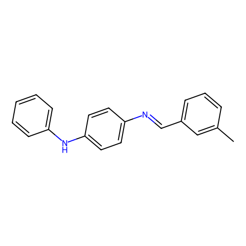 N-[(E)-(3-methylphenyl)methylidene]-N'-phenylbenzene-1,4-diamine structure