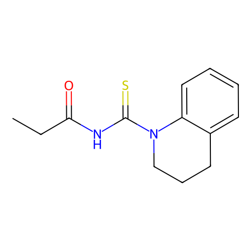 N-(3,4-dihydro-2H-quinoline-1-carbothioyl)propanamide structure