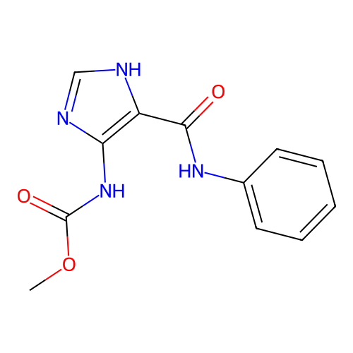 Carbamic acid, [5-[(phenylamino)carbonyl]-1H-imidazol-4-yl]-, methyl ester structure