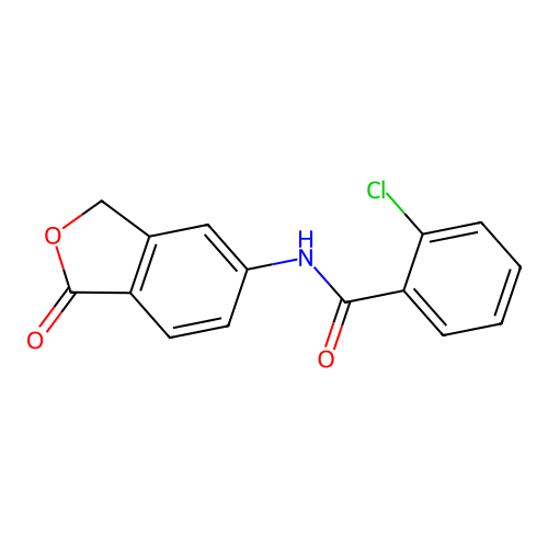 2-chloro-N-(1-oxo-1,3-dihydro-2-benzofuran-5-yl)benzamide structure
