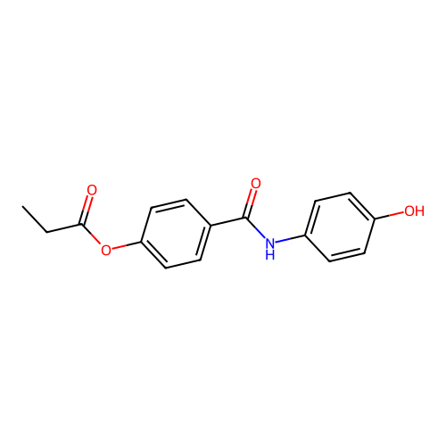 4-[(4-Hydroxyphenyl)carbamoyl]phenyl propanoate structure
