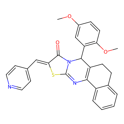 C28H23N3O3S structure