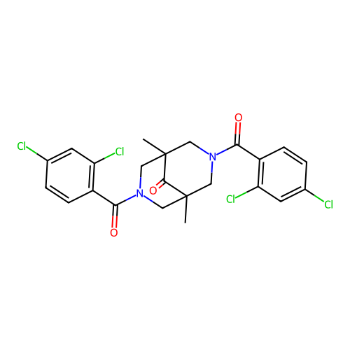 C23H20Cl4N2O3 structure