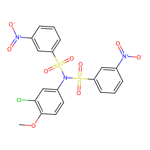 C19H14ClN3O9S2 structure