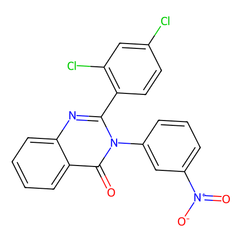 2-(2,4-dichlorophenyl)-3-(3-nitrophenyl)quinazolin-4(3H)-one structure