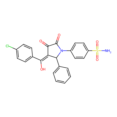 C23H17ClN2O5S structure