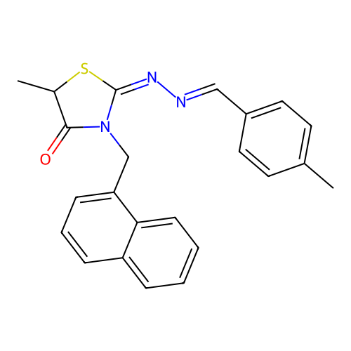 C23H21N3OS structure