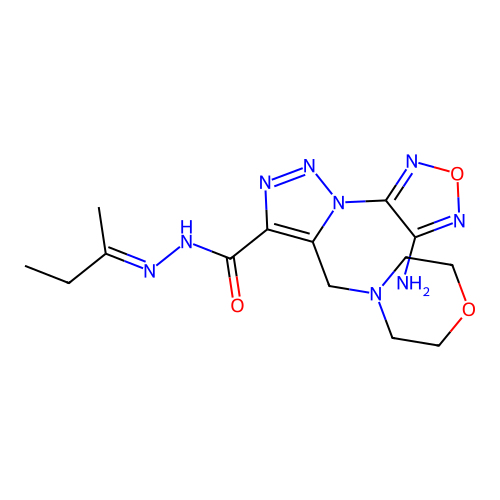 C14H21N9O3 structure