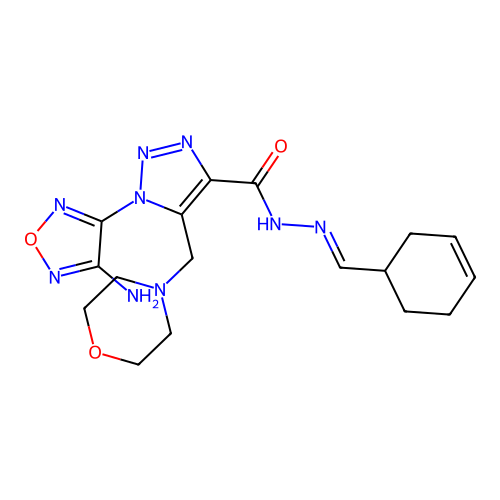 C17H23N9O3 structure