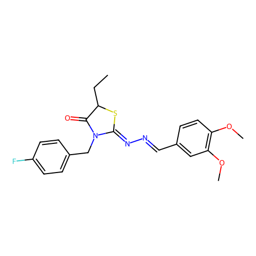 C21H22FN3O3S structure