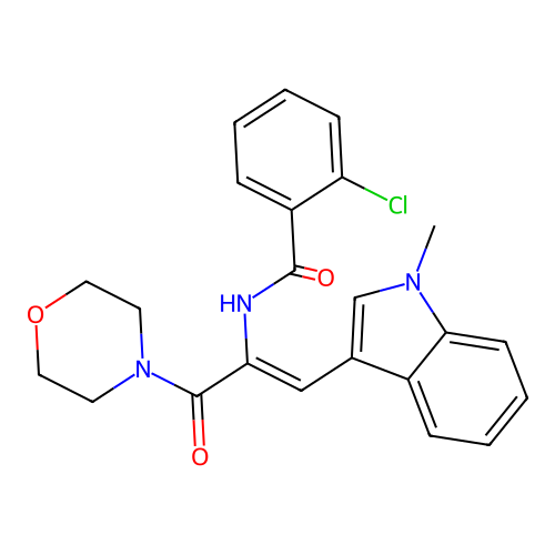 C23H22ClN3O3 structure
