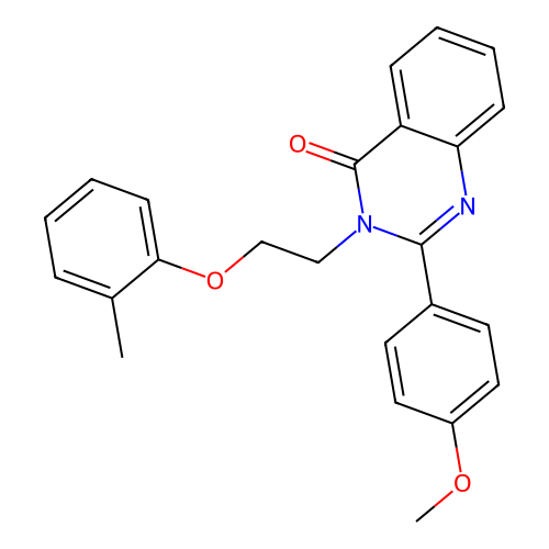 2-(4-methoxyphenyl)-3-[2-(2-methylphenoxy)ethyl]quinazolin-4(3H)-one structure