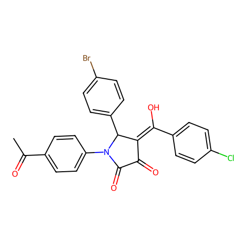 C25H17BrClNO4 structure
