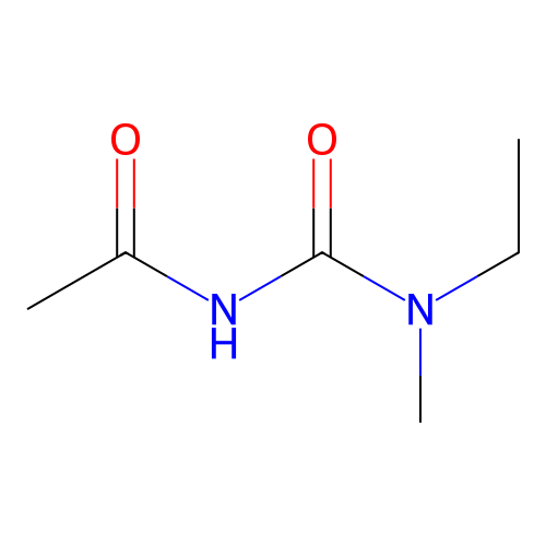 N-[ethyl(methyl)carbamoyl]acetamide structure