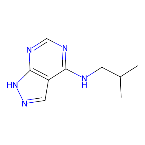 N-(2-methylpropyl)-1H-pyrazolo[3,4-d]pyrimidin-4-amine structure