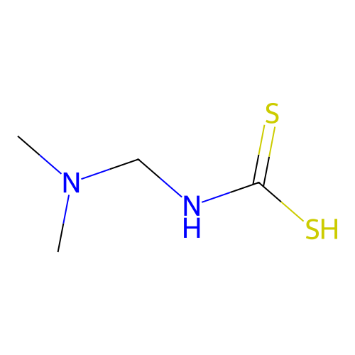 Dimethylaminomethylcarbamodithioic acid structure
